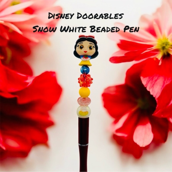 Disney Doorables Iridessa And Snow White Beaded Pen Bundle - Picture 3 of 4